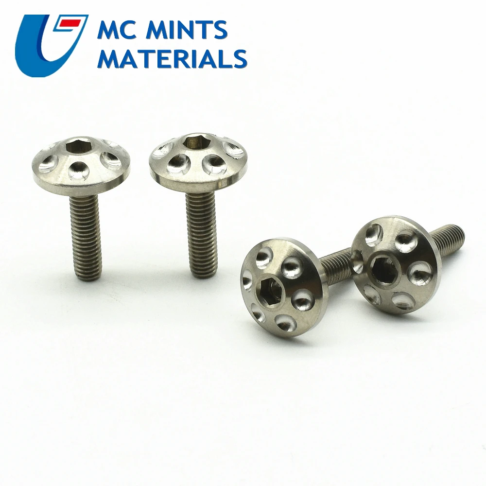 Titanium bolts M5x20 Motorcycle diy  hexagon titanium  color  (3)
