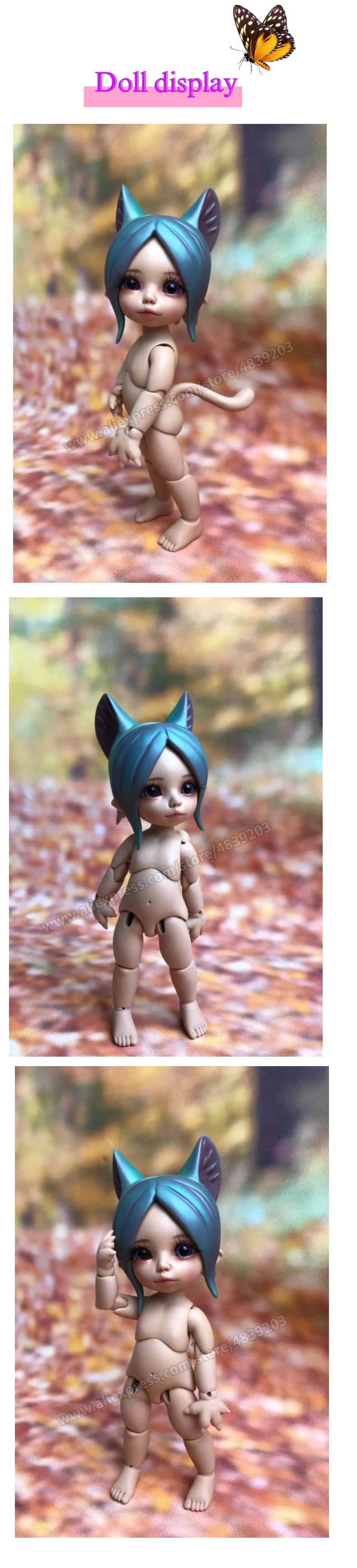 Bjd 1/8 кукла-собак и кошек для кошек