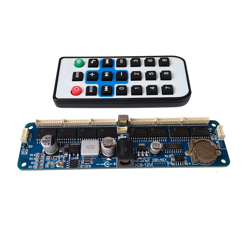 

6-bit Glow Clock Motherboard Core Board Control Board Remote Control Universal In12 In14 In18 Qs30-1
