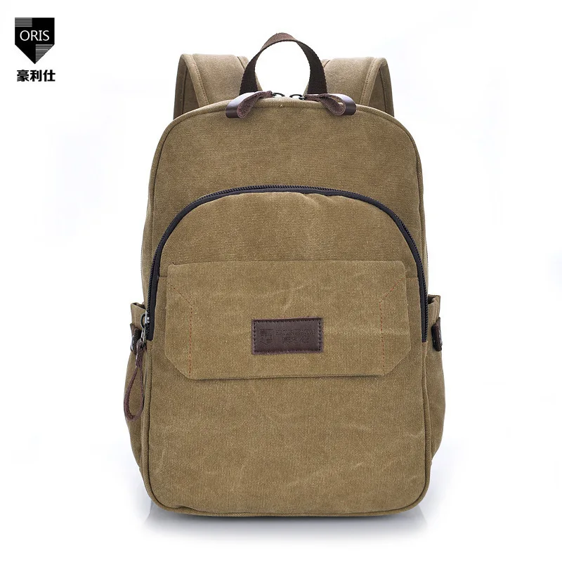 high quality school students backpacks cotton canvas backpacks 14 inch