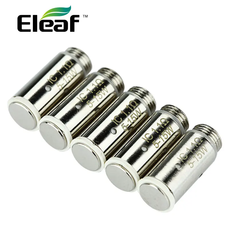 

Original 5pcs Eleaf iCare/ iCare Mini IC Head 1.1ohm for iCare/ iCare Mini ideal for Mouth to Lung Inhaling