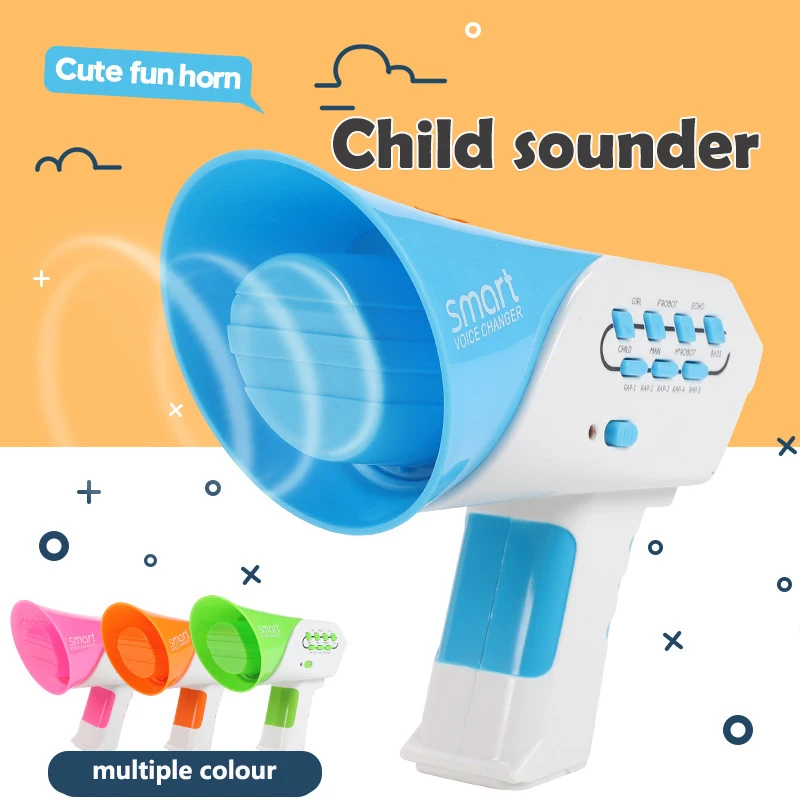 Funny Mini Horn Girls Boys Voice Change Gifts 7 Voices 5 Music Voice Changer Robot Education Gadget Multicolor optional
