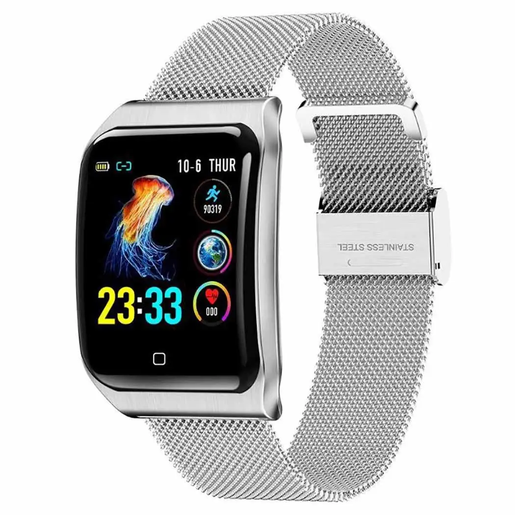 Touch Screen Smart Watch Social Entertainment Pedometer Exercise Causal Outdoor etc Bracelet Buckle 24cm