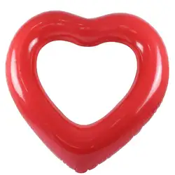 Надувной плавательный круг красный в форме сердца плавающие инструменты для плавания ming бассейн спасательный буй G6KF