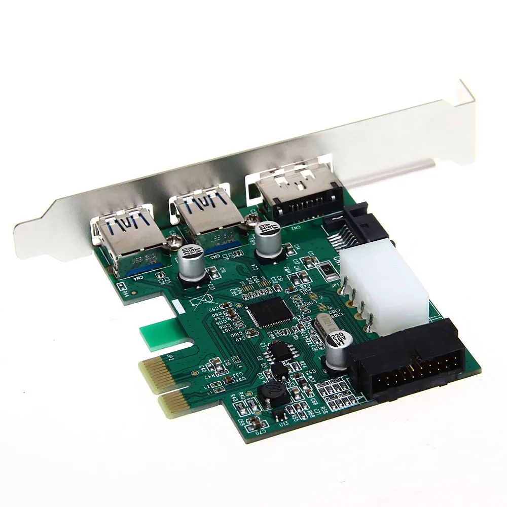 Рабочий стол 3 Порты и разъёмы USB 3,0 20-контактный Мощность ESATA PCI eэкспресс-адаптер карты контроллера