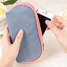 ; милые кожаная косметичка Сумка для хранения Женская многофункциональный косметичка