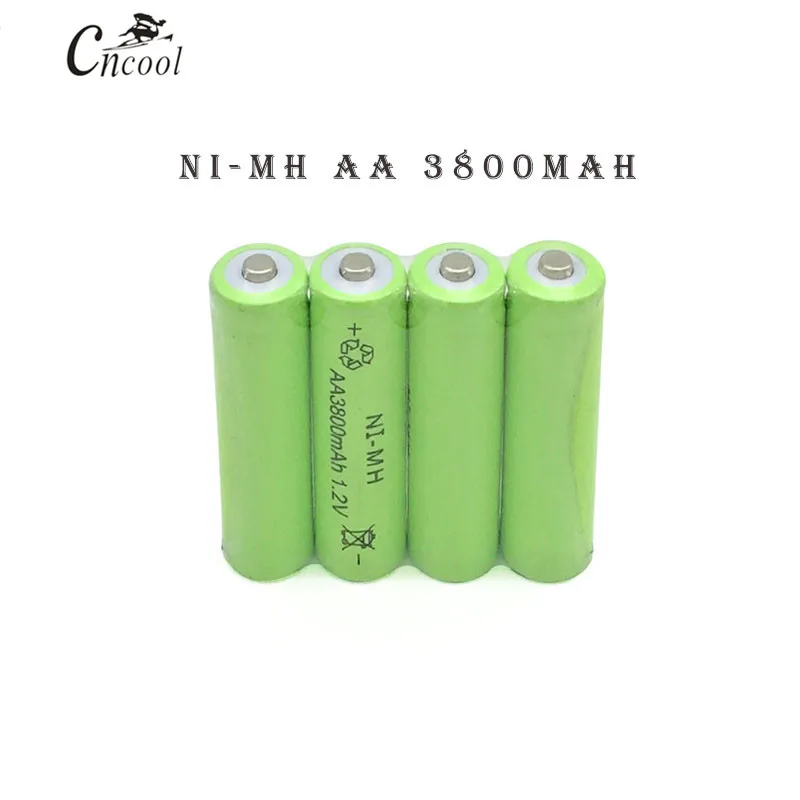 12 шт много Ni MH 3800 mAh AA батарейки 1 2 V аа Перезаряжаемые Батарея для камеры