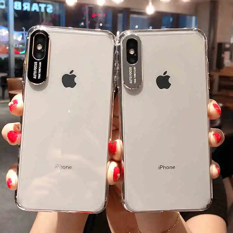 

Luxury Case For iPhone X Xs Max Xr 7 8 Plus Hard PC Crystal Clear Cases Cover For iPhone 6 6s 7 8 Plus Plastc Coque Capinha