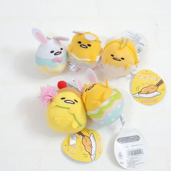 Пасхальная модель Gudetama Lazy Egg плюшевые игрушки милые японские яйца кролик косплей Yolk Bros Подвеска Мягкие куклы детские подарки 8 см