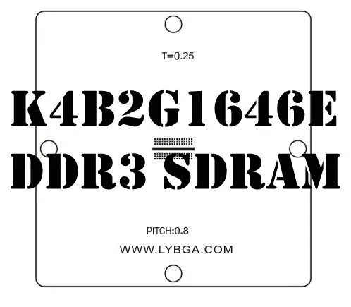 5 шт./лот BGA 90 мм* 90 мм PS4 трафарет k4g41325fc GDDR5 Оперативная память, матч с 0.25 мм шариков припоя