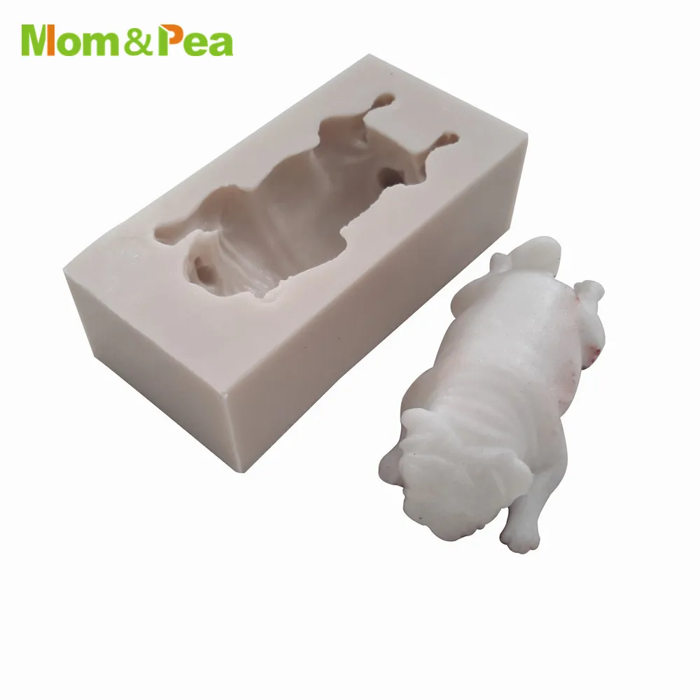 Мама и горох MPA0739-40 в форме собаки силиконовая форма для украшения торта помадка торт 3D форма пищевой мусс