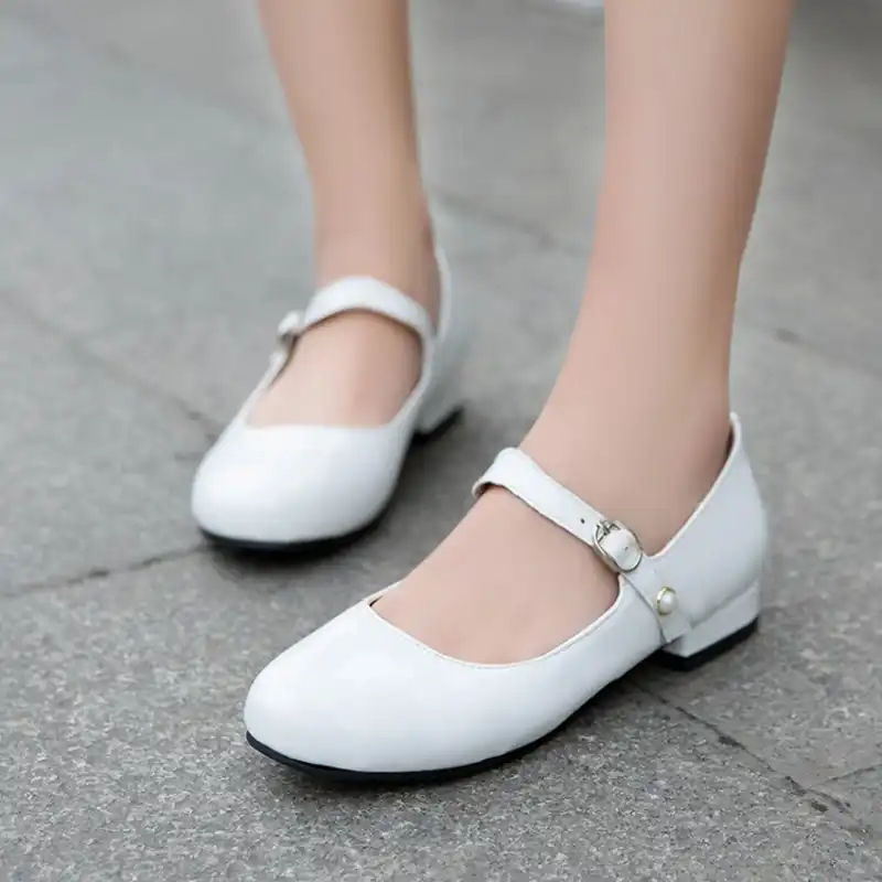 womens white mary jane flats