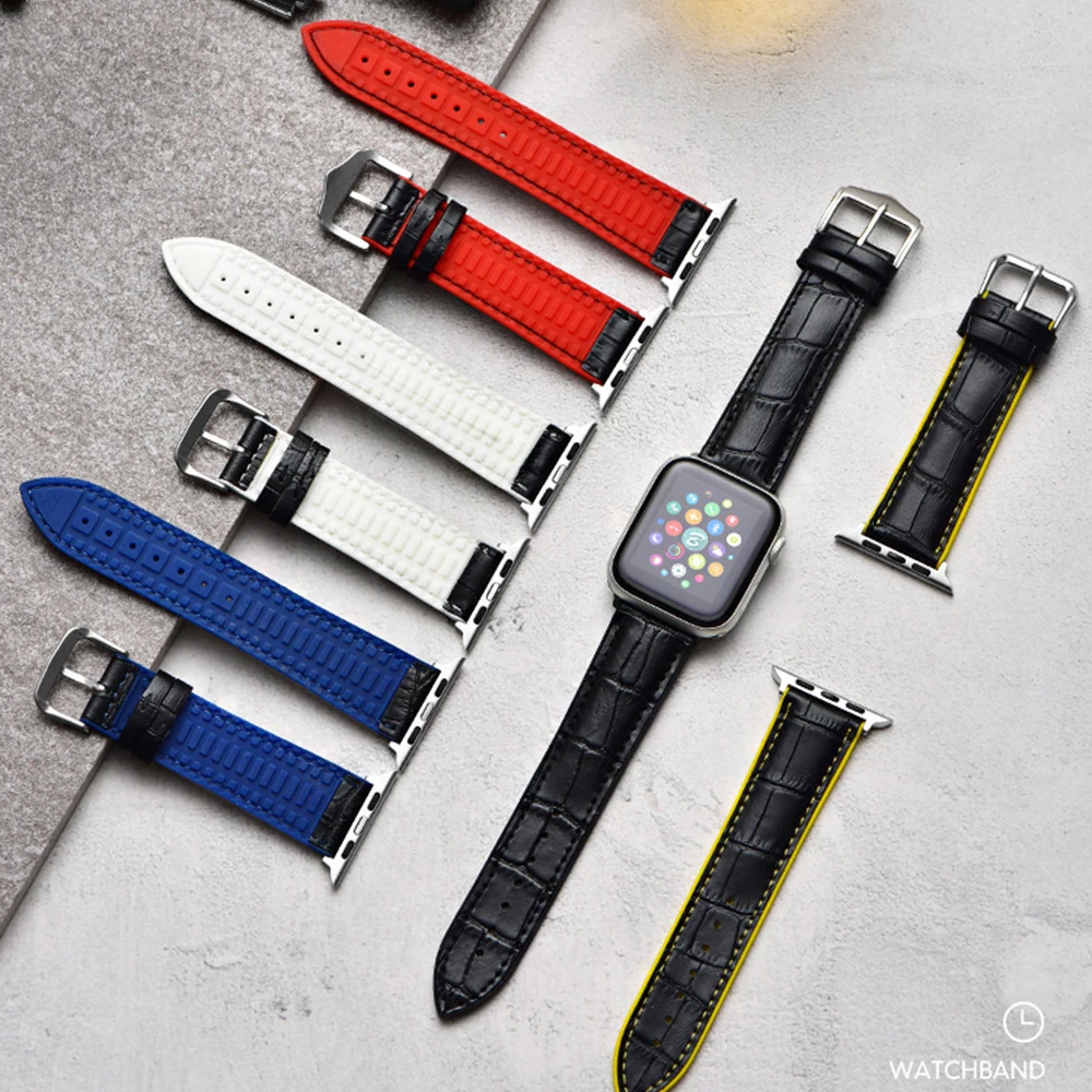 

Bracelet for Apple Watch 4 Band 44mm Straps for Apple Watch Leather Band 44mm 38mm 42mm Bands for iWatch Series 4 3 2 Watchbands