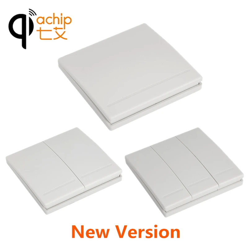 

QIACHIP 433Mhz 86 Wall Panel Switch Wireless Remote Control mounted Transmitter For Home Living Room Bedroom Ceiling Light Lamp