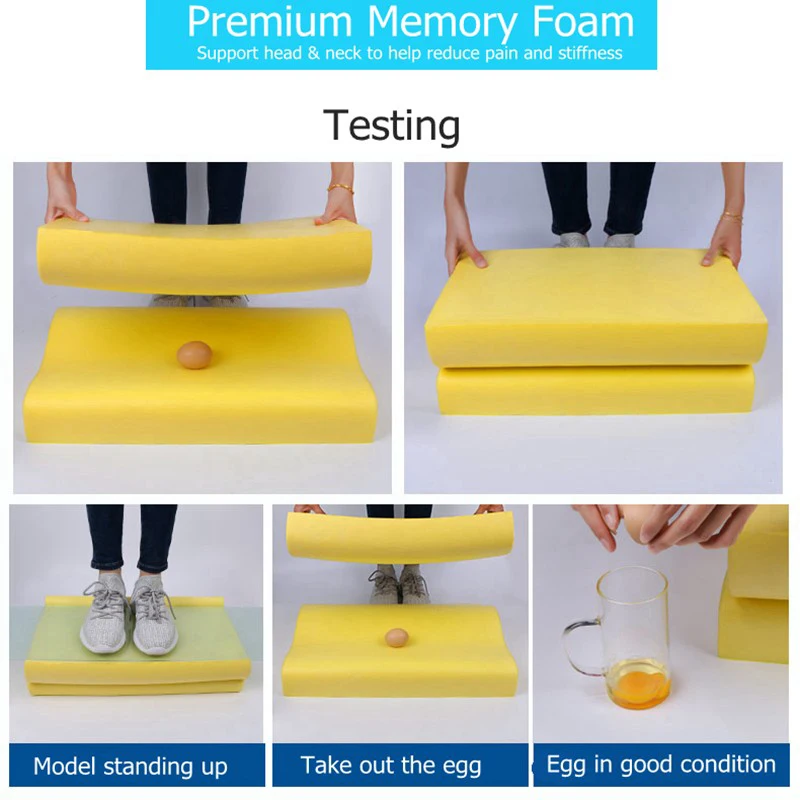 Ортопедическая подушка для шеи из пены с эффектом памяти, шейный массажер, подушки для сна, медленный отскок, забота о здоровье, обезболивание, магнитное постельное белье