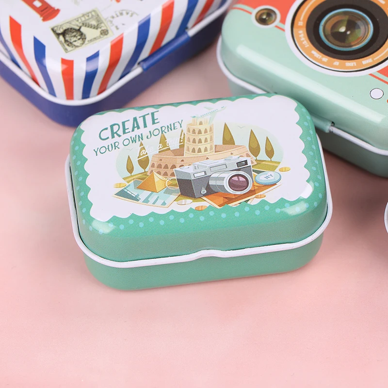 Mini Tin Box Colorful Candy Gift Box Sealed Jar Packing Boxes Jewelry
