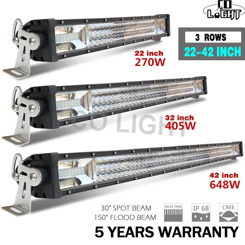 

CO LIGHT 22 32 42 Inch LED Work Light Bar 12V 24V LED Light Bar Combo for Offroad Boat Car Truck ATV SUV Lada 4x4 Auto LED Bar