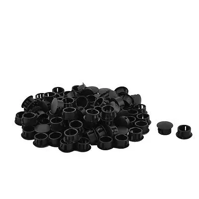 

100 PCS SKT-16 Round Snap in Mounting Locking 16mm Dia Panel Hole Connector Black