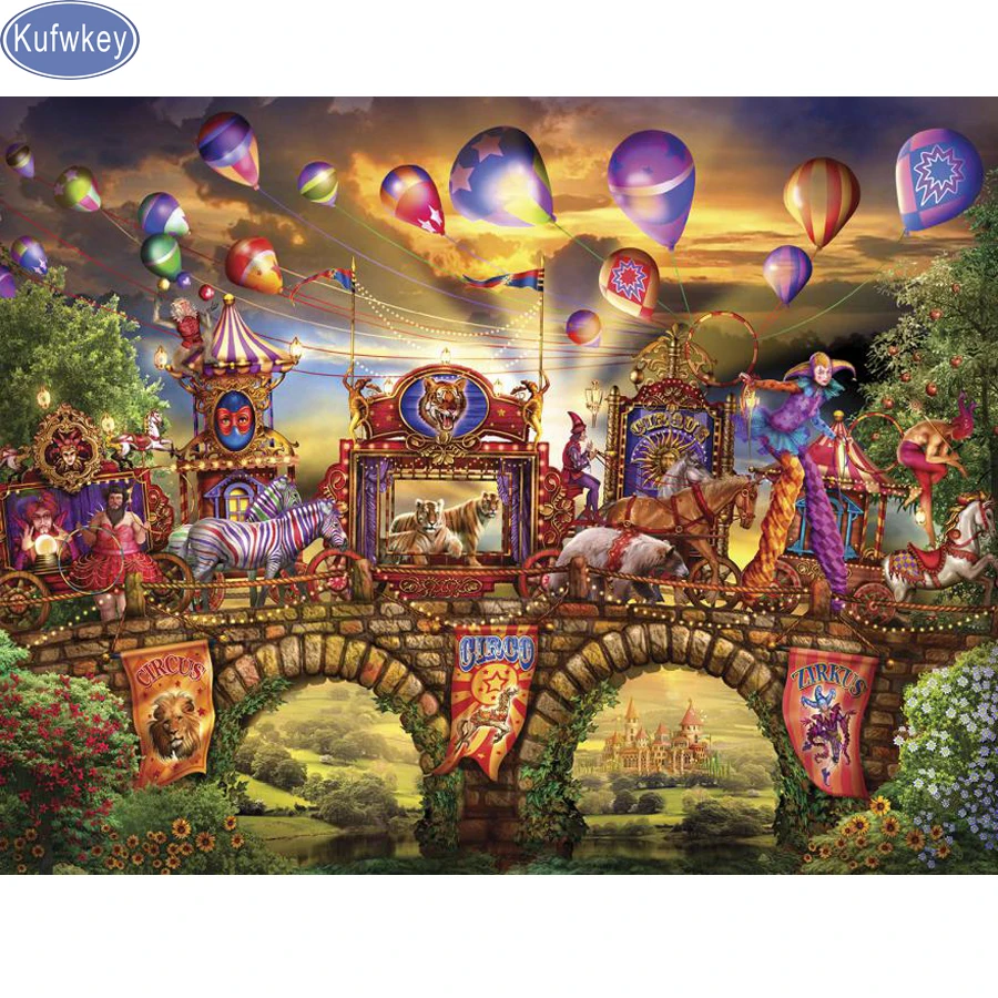 

animal Diamond Embroidery Full 5D diy Diamond Painting circus 3d picture image Cross-Stitch Diamond Mosaic mazayka Crafts tiger