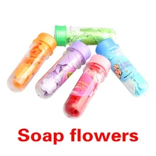 Мыло, средство для ванны, украшенное цветочными лепестками, Подарочный Свадебный мешочек переносной мыло бутылка HB88
