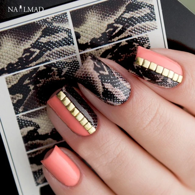 1 Sheet Snake Skin Water Decals Nail Art Slide Sticker 1 Sheet Snake Skin Water Decals Nail Art Slide Sticker Paper