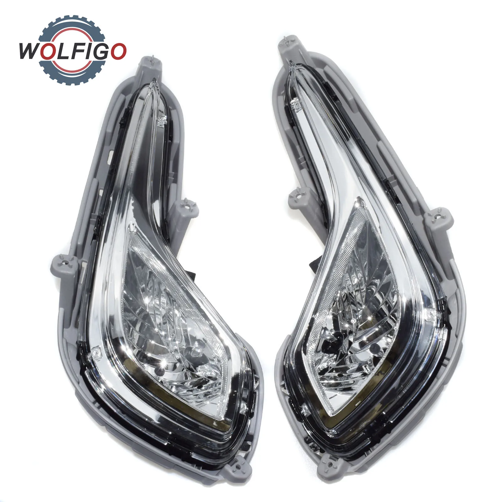 WOLFIGO Front Left/ R ight Fog Light Lamp for Hyundai Accent 1.6L L4