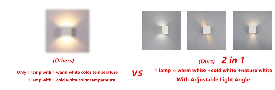 led wall lamp vs