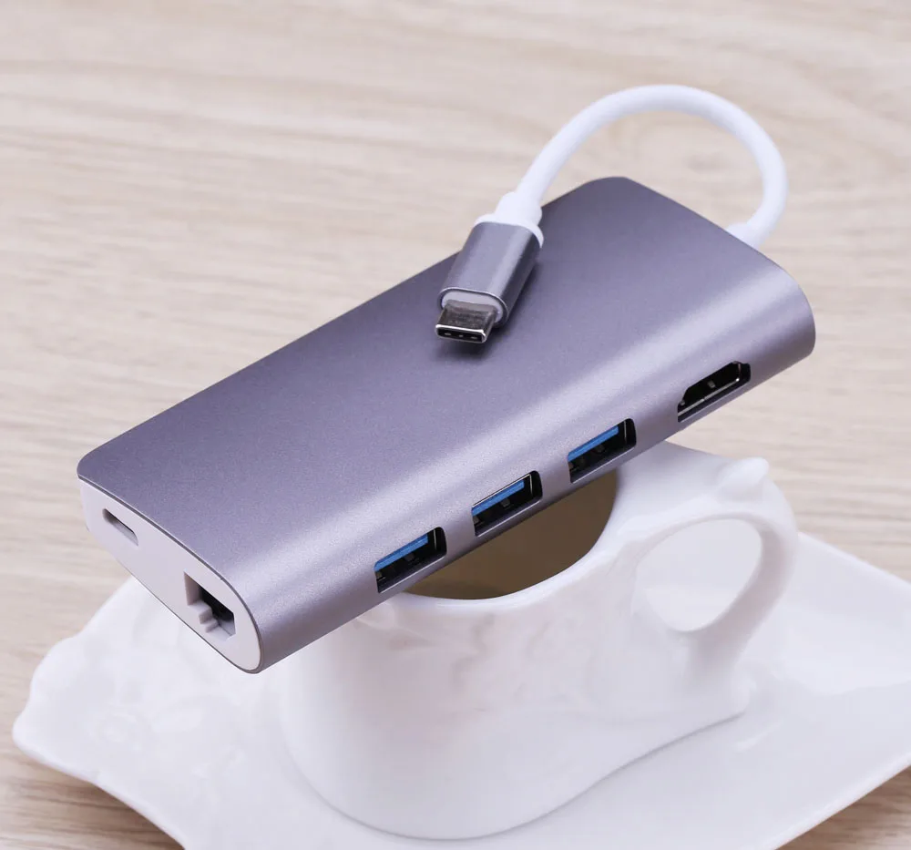 8 in 1 USB C HUB Type C to 3 USB 3.0 HDMI TV Video Adapter RJ45 Ethernet Network SD SDHC TF Card Reader Converter For Macbook 8 in 1 USB C HUB Type C to 3 USB 3.0 HDMI TV Video Adapter RJ45 Ethernet Network SD SDHC TF Card Reader Converter For Macbook