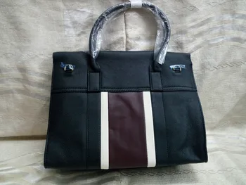 

2018 001 black 36cm import leather Casual Tote Luxury Brand fashion women's shoulder bags Real Shoot! many color in stock!