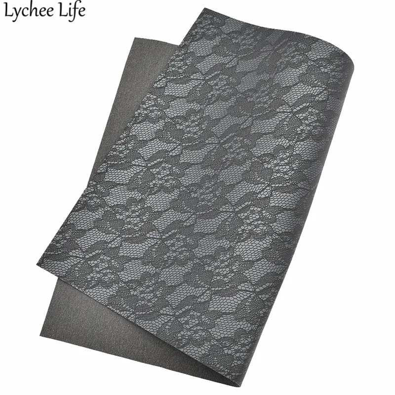 Lychee Life 29x21 см кружево из искусственной кожи Ткань красочная Синтетическая кожа ручной работы Домашняя одежда текстильные принадлежности для шитья товары