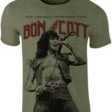 Bon Scott Tribute Мужская футболка музыка рокер тяжелый рок Ac/Dc Singer Лидер продаж модный бренд