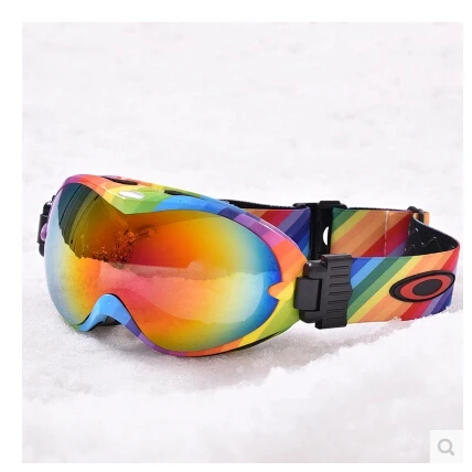 Новые стильные лыжные очки зимние очки двухслойные противотуманные УФ лыжные очки унисекс разноцветные лыжные очки - Цвет: 23
