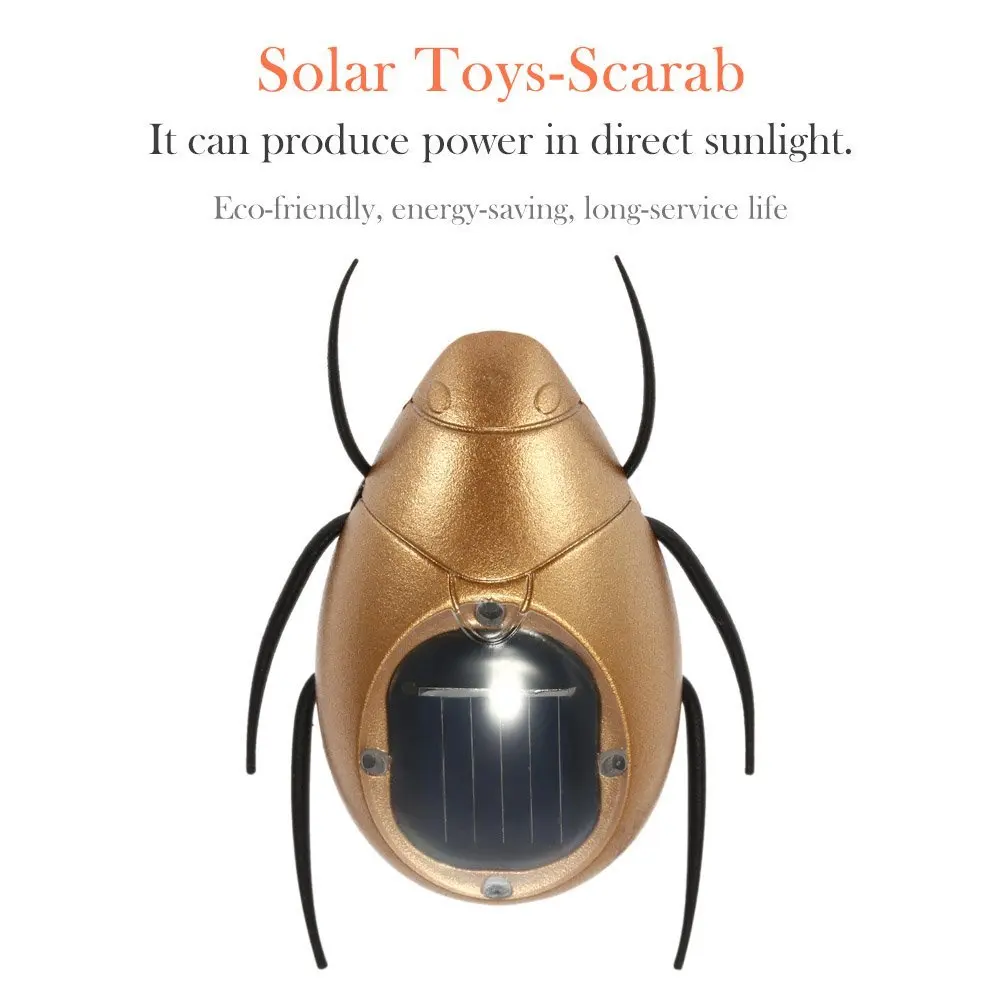 Милые солнечные Scarab Волшебные солнечные Scarab насекомые солнечные игрушки для детей