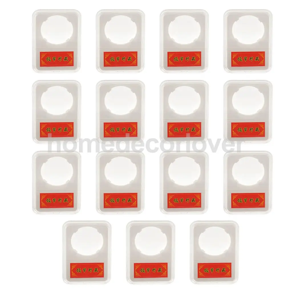 

15pcs Single Box Coin Capsule Transparent Case for 38.5MM/27MM/25MM Commemorative Coins Kids Collectibles Gift