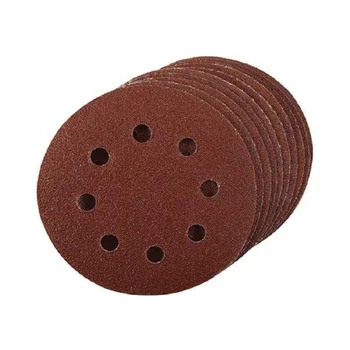 

Paint Sanding Discs Metal Grinding Polishing Alumina Cleaning 20pcs 125mm 60 Grit 8 Hole Sandpaper Woodwork Durable