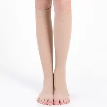 Высокое качество, Гольфы с открытым носком для женщин и мужчин, унисекс, Компрессионные носки, для ног, для снятия усталости, носки