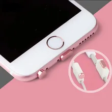 Телефон Алюминий сплав PU Пылезащитная заглушка для iPhone 7 7plus 5 5S 6 разъем для наушников 8 Pin вилкой/корейский производитель кабелей противопыльная заглушка Аксессуары для мобильных телефонов