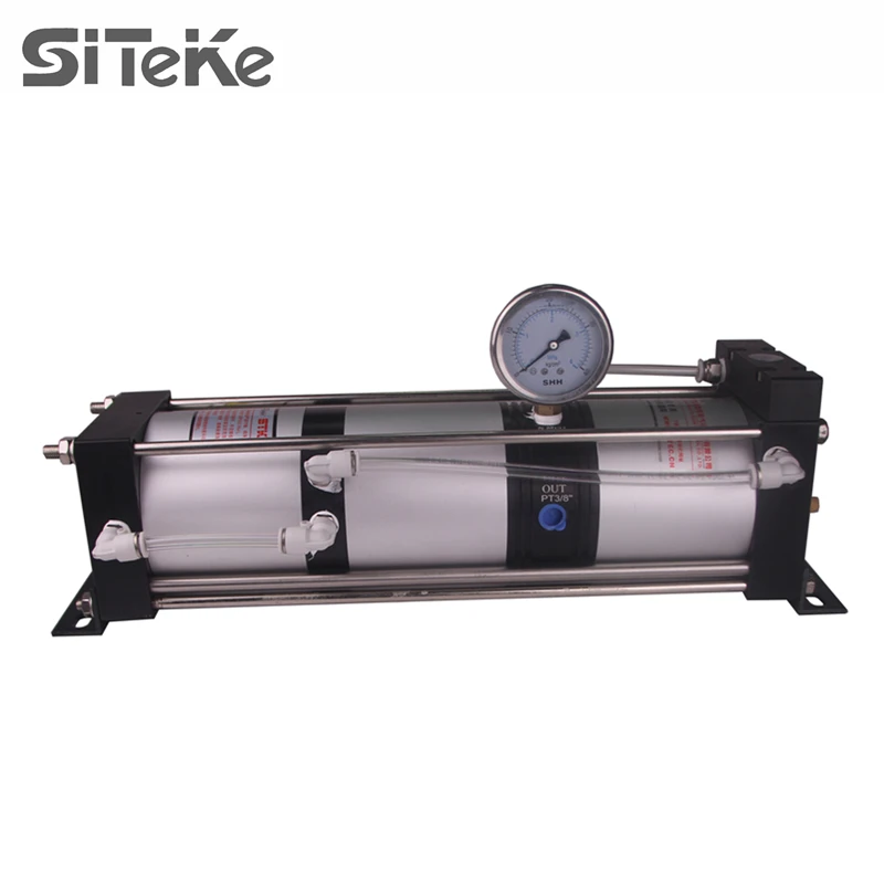 

SITEKE Air Pressure Booster Pump AB03 3:1 Ratio Increasing pressure to Max24.9 Bar Min driving gas pressure 1Bar For test