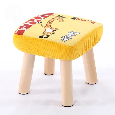Детский стул креативные туфли домашняя обувь устойчивый деревянный стул мультфильм детский диван стул гостиная в виде кофейного столика, круглый стул - Цвет: L