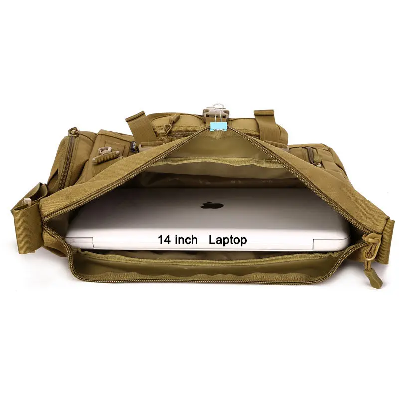 acu Spalla Tattico Dello 14 Khaki Pollice Degli Messenger Documento Molle Canouflage Militare Crosscody Sling Uomini black Di Del Xa458wa Sport cp Computer Pacchetto Zaino Portatile Borse Digital A4 qSwEC7w