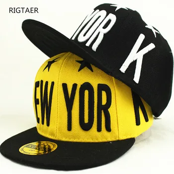 

Children hat NEW YORK Embroidery Five-pointed Star fight color baby boy and girl summer flat along baseball cap sun hat for kids