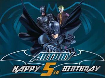 

custom Batman Dark Night happy birthday baby child photo background photography backdrops quality vinyl