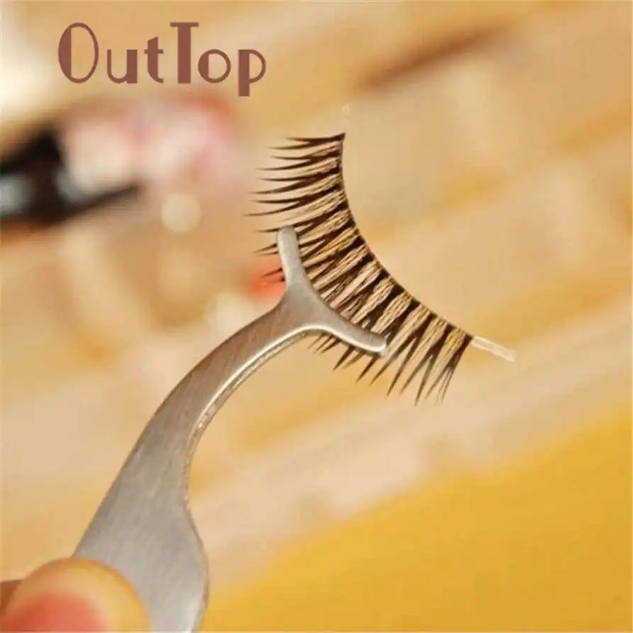 

OutTop False Eyelashes Tools Multifunctional False Eyelashes Aid Stainless Steel Clip Forceps O12 Drop Shipping Jun7 HW