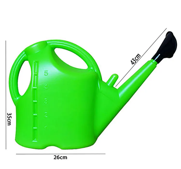 10L толстые лейки Пластик спринклерполив чайник Бытовая длинный рот высокое Ёмкость Садоводство лейку заливки