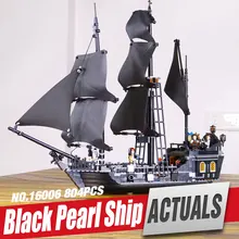 LEPIN 16006 Pirates of the Caribbean The Black Pearl Building Blocks Set Minifigures Compatible with legoe 4184
