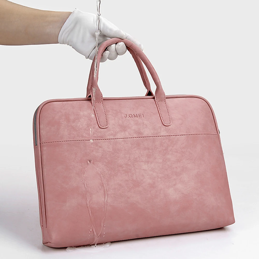 2021 Fashion new PU waterproof Scratch-resistant Laptop Shoulder Bag 13 14 15inch Notebook Shoulder Carry Case for MacBook Air