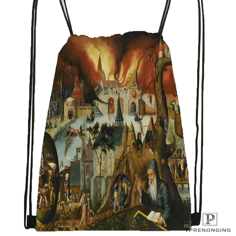 Custom Temptation Drawstring Backpack Bag for Man Woman Cute Daypack Kids Satchel Black Back 31x40cm 180531