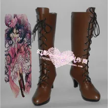 Черный butle 2 Алоис Trancy косплей обувь для маскарада сапоги на заказ