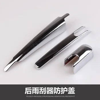 

Free shipping ABS plastic Rear wiper cover for 2017 2018 2019 Peugeot 4008 car Accessories