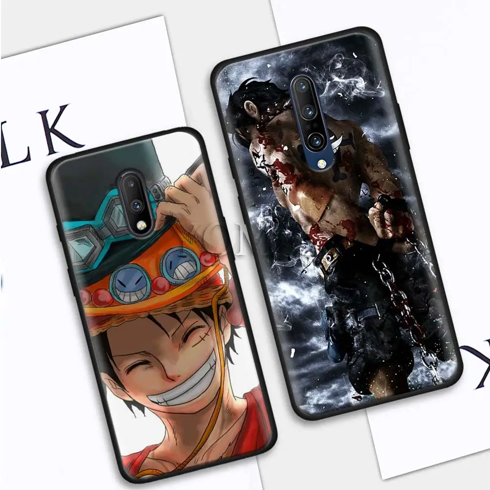 Аниме one piece Зоро Луффи чехол для телефона Oneplus 7 7Pro 6 6T Pro черный силиконовый мягкий